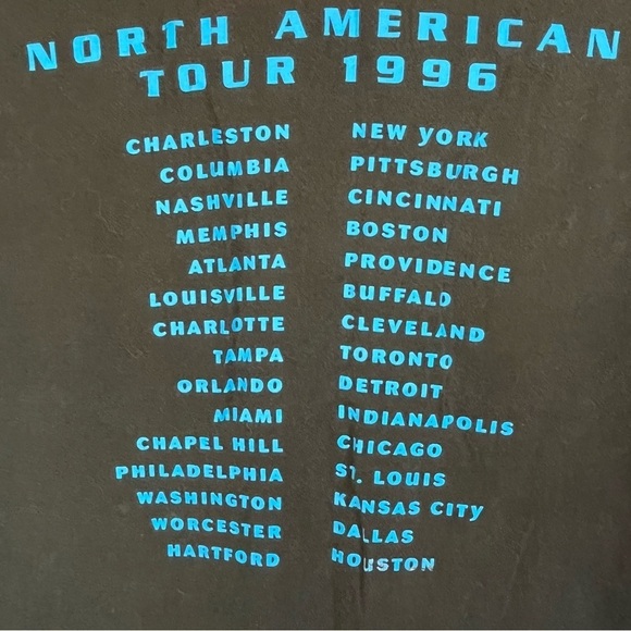 Rare Vintage Bob Seger Single Stitch 1996 Tour Tee Large - Picture 7 of 10